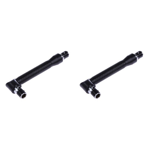 2X L-Shape  Double  Socket Wrench Suitable for Routine Screwdriver Bits Utility Tool