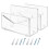 6Pcs Transparent Mail Holder Organizer for Desktop and Wall Office Use 3