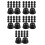 100Pcs Black Plastic Bolt Nut Covers for Playground Equipment Safety 9