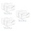 6Pcs Transparent Mail Holder Organizer for Desktop and Wall Office Use 5