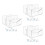 6Pcs Transparent Mail Holder Organizer for Desktop and Wall Office Use 6