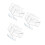 6Pcs Transparent Mail Holder Organizer for Desktop and Wall Office Use 7