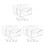 6Pcs Transparent Mail Holder Organizer for Desktop and Wall Office Use 8