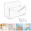 6Pcs Transparent Mail Holder Organizer for Desktop and Wall Office Use 11