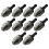 10X Silver+Black 6mm Keyless Drill Bit Chuck Quick Change Adapter Converter Hex Shank 1