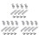 12x Solar Panel Mount Bracket Photovoltaic Panel Rail Solar Panel Mount Fastening Module with Mid 35mm 1