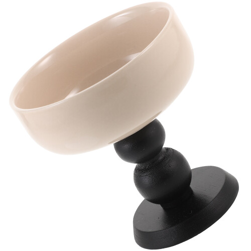 3Pcs High Base Ceramic Dessert Cups Multi-Use Ice Cream Pudding Bowls 1