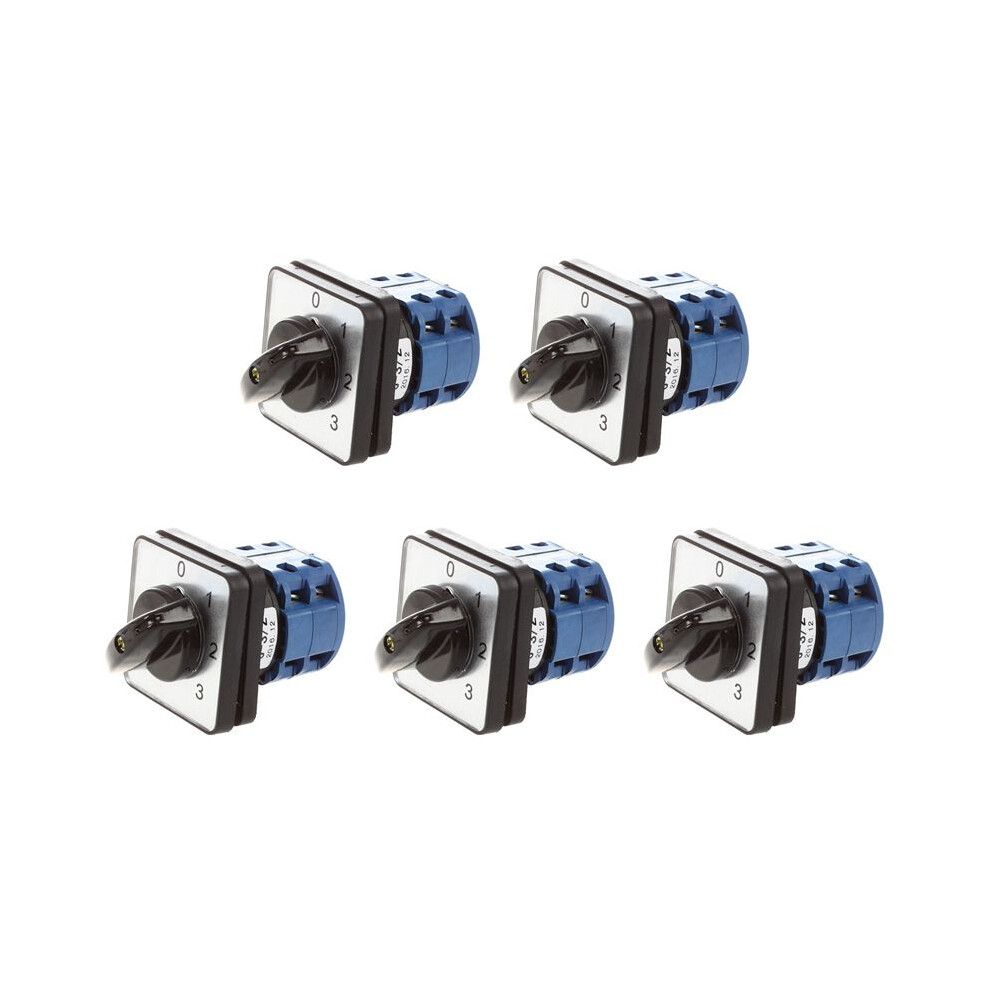 5X 660V 20A 6 Terminals 4 Positions Rotary Cam Changeover 4713418366755