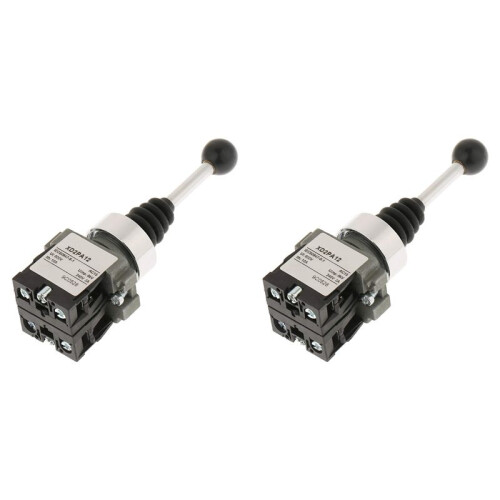 2X Joystick  XD2PA12 AC3000V   Double Self-Locking  2 Single Lever Switches