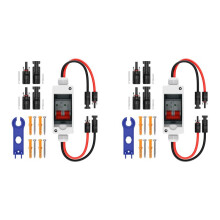2X Solar Panel Disconnect , CGELE32A 500V Breaker Box PV Disconnect with IP65 Waterproof Box