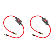 2X DC12V Inline Wire DC12-24V DPST Dual Side Wiring 25A IP65 with /Off Quick Connect/Disconnect