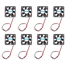 8pcs 50mm X 50mm X 10mm 5010 12V 0.1A 2Pin Brushless Cooling Fan