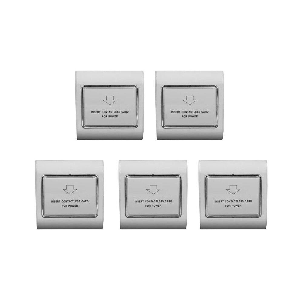 5X Hotel Power Delayed Power Off -Saving Induction Card Three-Wire Induction 40A Low Frequency 220V White 6031977078390