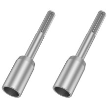 2X SDS-Max-Erdungsstangentreiber, 30-mm-Hochleistungs-Stahlbohrer-Bittreiber, für Bohrhammer-Erdungsstangen (1,18 Zoll)