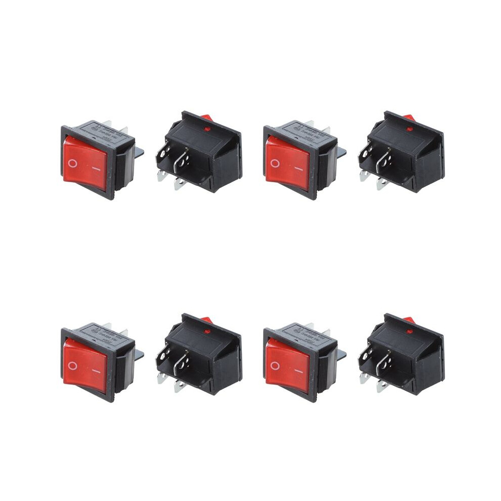 8 Pcs Kcd4 Dpst -Off 4 Pin Rocker Boat 15A/20A Ac 250V/125V 4712755505568