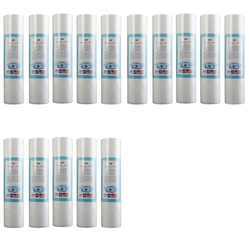 15 St Utbytesvattensedimentfilter (5 Mikrometer) 2,5 Tum X 10 Tums Patroner