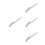 4Sets Adjustable Silver Window Bars Aluminum for Home 5