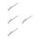 4Sets Adjustable Silver Window Bars Aluminum for Home 6
