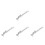 4Sets Adjustable Silver Window Bars Aluminum for Home 7