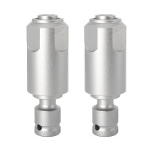 2X Adaptador para Conversão de Chave de Impacto em Martelo Elétrico Converte em SDS- para Uso com Furadeira/Chave de Impacto,A