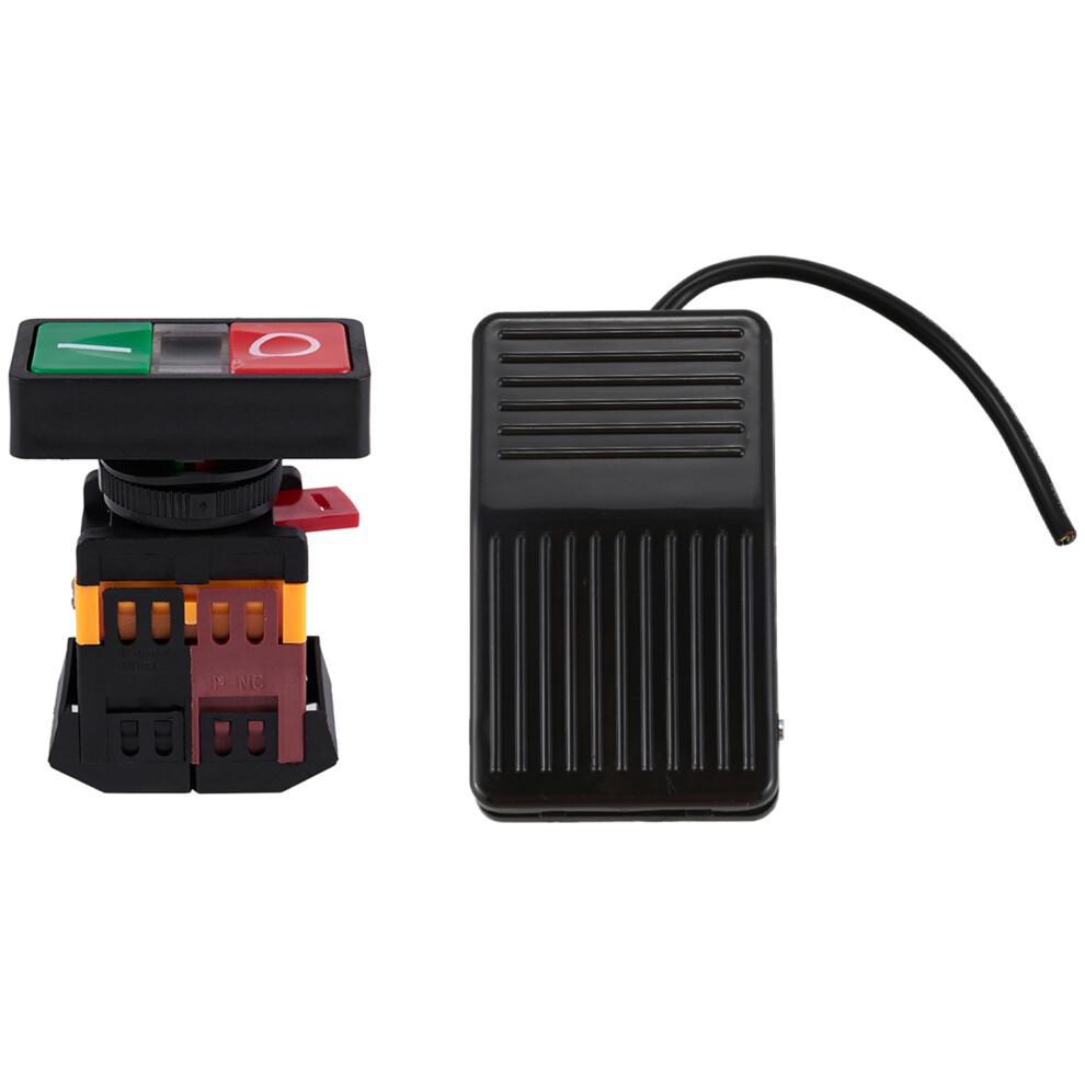 Ac 250V -Off Start Stop Momentary Push Button 1 No 1 Nc With 250V 10A Spdt Foot Pedal Yellow/Light 4714126632491
