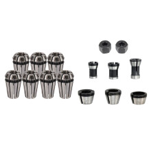7Pcs 1-7mm ER11 Collet Chuck Tool Bits Holder Spring Collet with 8 Pcs Router Collet Set Chuck Heads Adapter