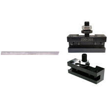 1 Pcs 3 mm X 12 mm X 200 mm Blades Lathe HSS Bit & 1 Set 250-101 250-102 Turning and Facing Holder Quick Change Tool