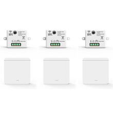 3X Bezprzewodowy Przełącznik Ścienny RF 433Mhz Przekaźnik Odbiornik z 1x1gang Panel Przełącznika LED  Zdalnego Sterowania do Lampy LED