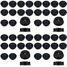 Lot de 48 Pièces de Lumière Solaire de Rechange pour Lumière Solaire Tops Étanches LED Panneau Solaire Lanterne Couvercle Lumière Extérieure