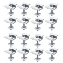 16Pack Solar Panel Mounting Brackets, Solar Panel End Clamps, Centre Clamps, for PV Solar Panel Solar Module 30mm