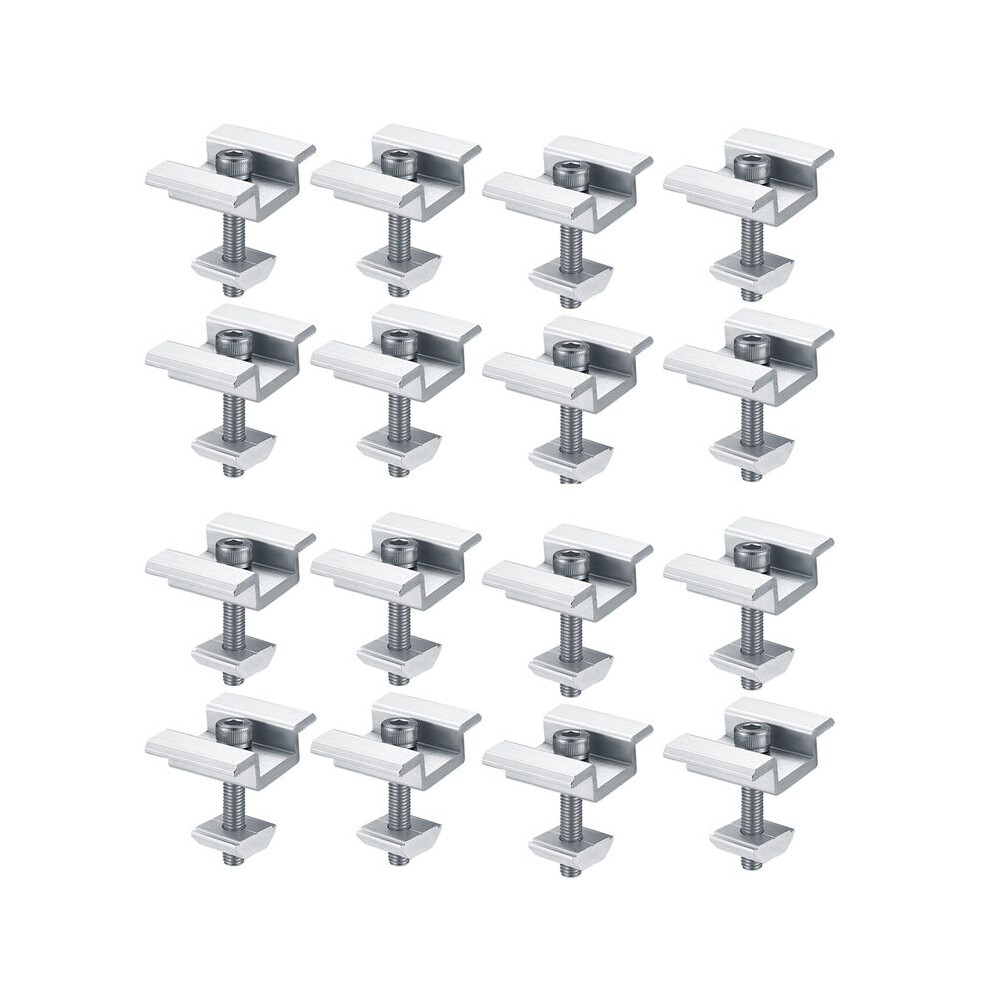 16Pack Solar Panel Mounting Brackets, Solar Panel End Clamps, Centre Clamps, For Pv Solar Panel Solar Module 30Mm 6033019157483
