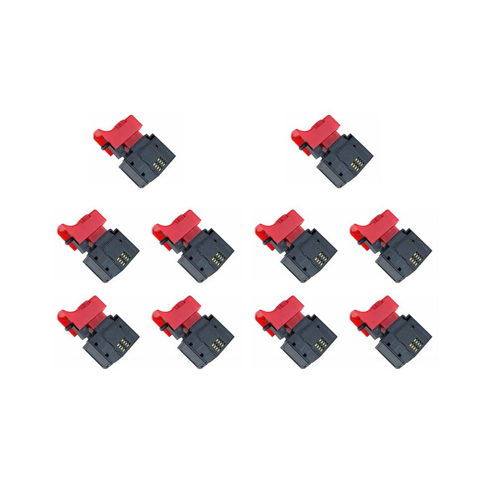 10Pcs Fa2-6/1Bek 250V 6A 5E4 Lock Power Tool Electric Drill Trigger Electric Tool Fittings 6033360373365