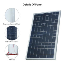 4X 12V Solar Panel Kit Complete 30W Power Portable Outdoor Rechargeable Solar Cell Generator for Home