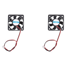 2X 50mm x 50mm x 10mm 5010  12V 0.1A 2Pin Buerstenlos Kuehlventilator