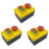 3X KJD17D 250V 16A Electromagnetic Push Button  Emergency Stop Switches for Electric Tools & Machine Tool 1