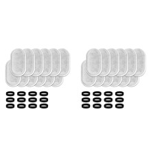 48PCS Replacement Water Fountain Filters Element for Stainless Steel Water Fountain Activated Carbon Sponges Filters