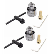 8X Hot Electric Drill Grinding Drill Chuck Key Keyless Drill Chucks 0.3-4mm With 3.17mm Shaft Connecting Rod