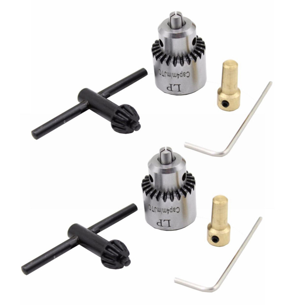 8X Hot Electric Drill Grinding Drill Chuck Key Keyless Drill Chucks 0.3-4Mm With 3.17Mm Shaft Connecting Rod 6032724653815