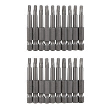 6,3 mm Tige Hexagone 4mm T20 Pointe Magnetique Torx Tournevis 20 Pieces
