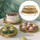 Sturdy Metal Tiered Display Stand Set Decorative Cakes-Gold 3