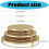 Sturdy Metal Tiered Display Stand Set Decorative Cakes-Gold 4