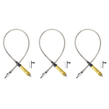 3X Rotary Grinder Tool Flexible Flex Shaft Fits + 0.3-6.5mm Handpiece for Style Electric Drill Rotary Tool