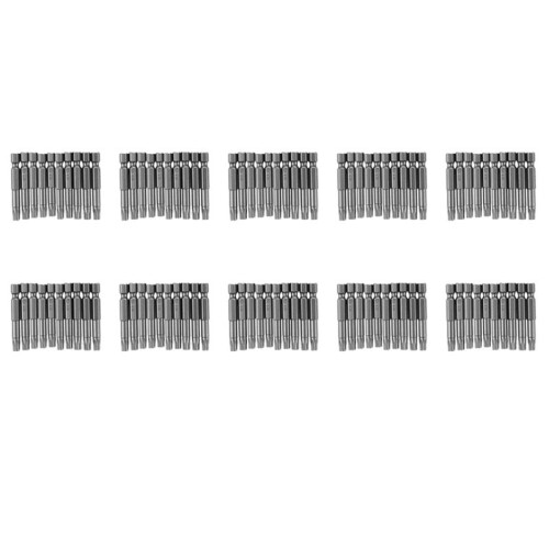 6mm T30  50mm Long Magnetic Torx Screwdriver Insert Bits Tool 100 Pcs