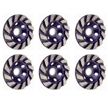 6pcs 100mm Diamond Grinding Wheel Disc Bowl Shape Grinding Cup Concrete Granite Stone Ceramic Cutting Disc Power Tool