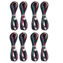 8Pcs 2M Motor Connector Cables XH2.54 4Pin to XH2.0 6Pin White Terminal Paralled Motor Wires for 3D Printer Stepper
