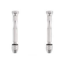 2X Aluminium Legierung Drehen Stift Schrauben Stock Schrauben Dreher Hand Bohrer Futter Uhr Reparatur Werkzeug Uhrmacher