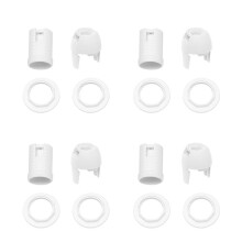 4X Plastic Shell Screw Type E14 Bulb Light Lamp Holder Socket AC 250V 2A