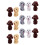 32Pcs Creative Dog Rubber Erasers Fun Animal Erasers for Students 11