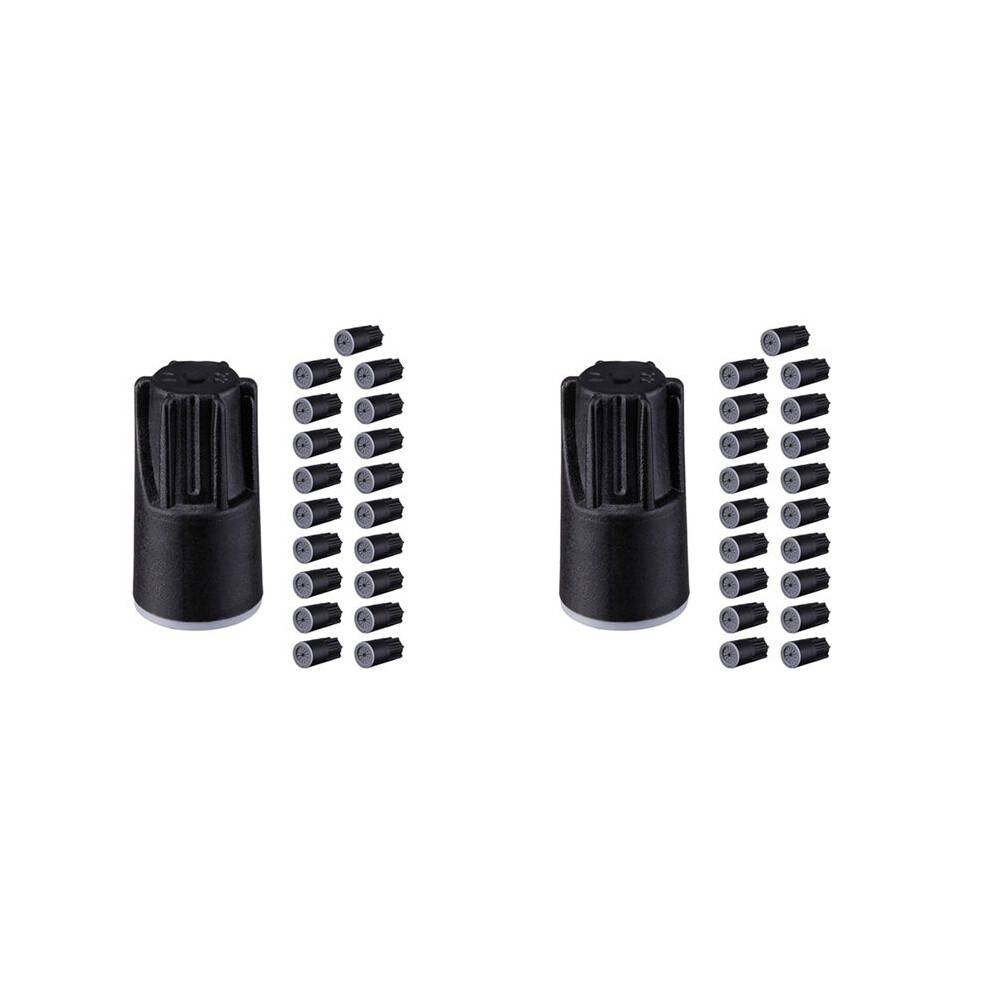 Waterproof Wire Connectors, Grease Cap Outdoor Electrical Wire Cap Nuts For Low Voltage Landscape Lighting,Black(40Pack) 4711419602230