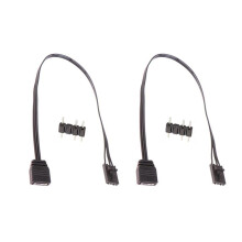 2X for 4PIN RGB to Standard ARGB 3-Pin 5V Adapter Connector RGB Cable 25cm